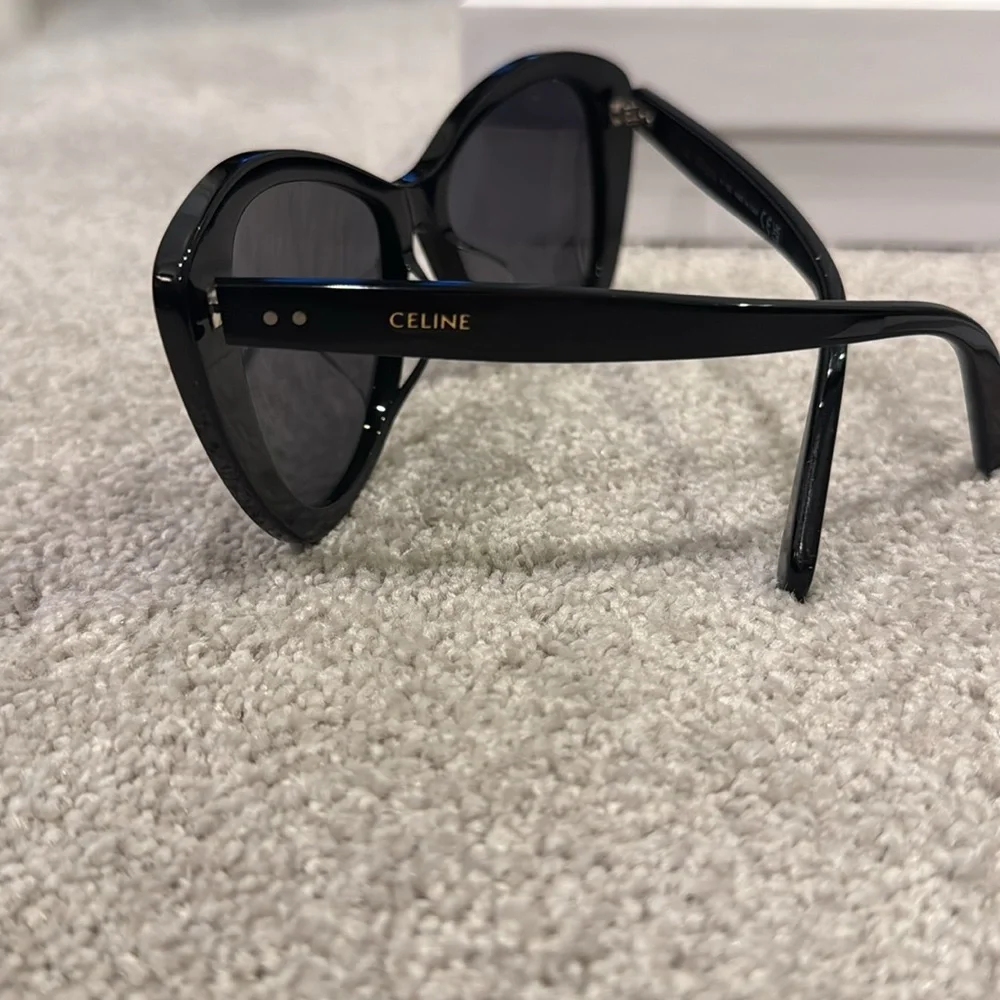 NEW Celine Black Cat-Eye Sunglasses - Picture 4 of 8